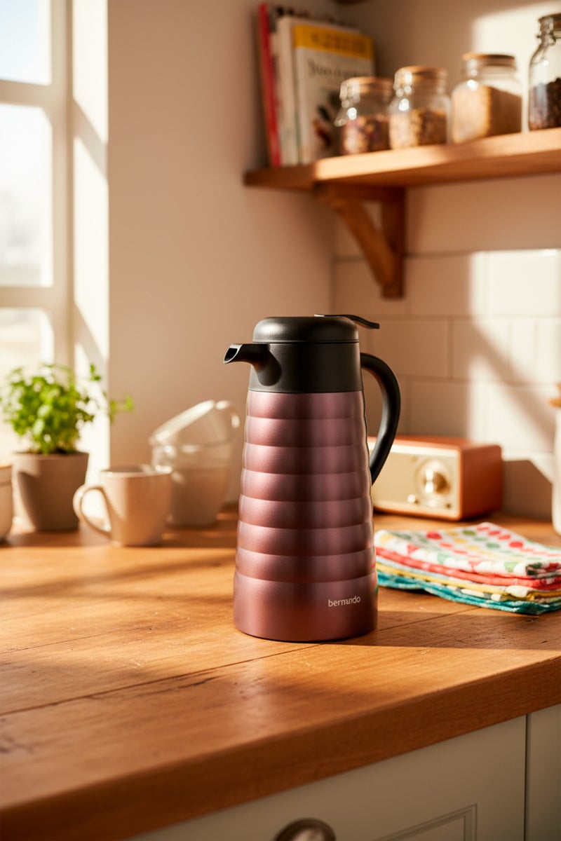 Bernardo Nora 2 Liter Steel Thermos Rose (Made in Turkey) - Image 3